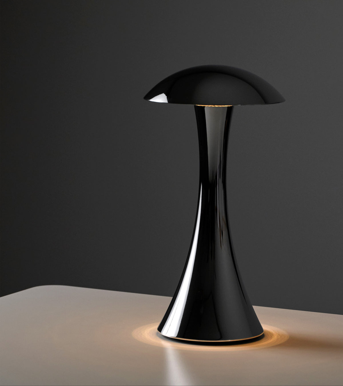 A halo of light at the table