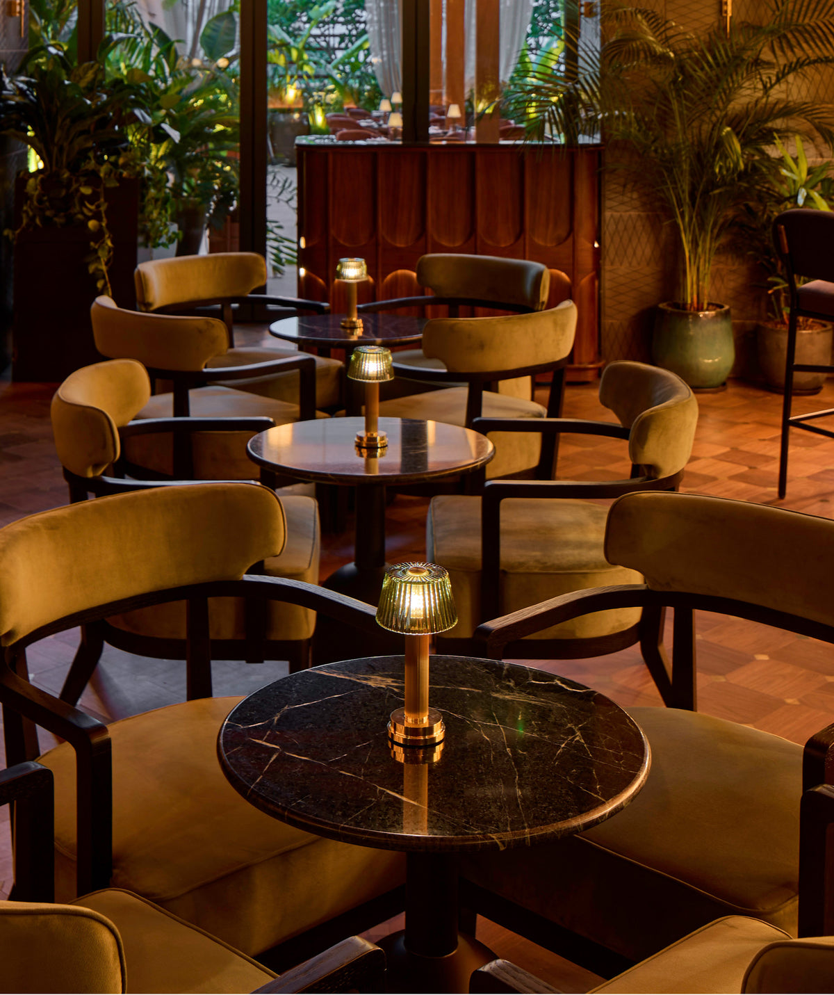 Manhattan Brass table lamp for Sumosan Japanese Restaurant Bahrain
