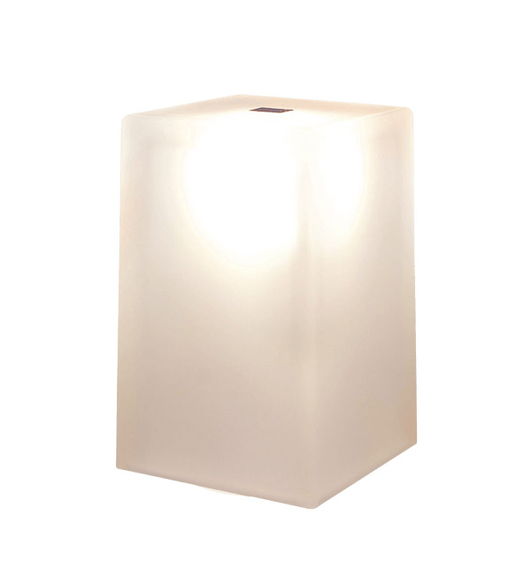 Rechargeable lamp Gem square polymer opal by NEOZ Lighting